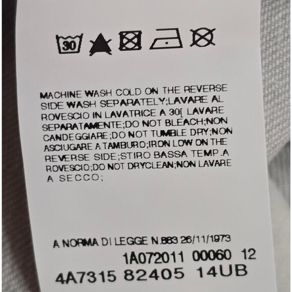 Fiorucci Denim Midi Y2K Italian Designer Back Slit Skirt 40 - Picture 5 of 7